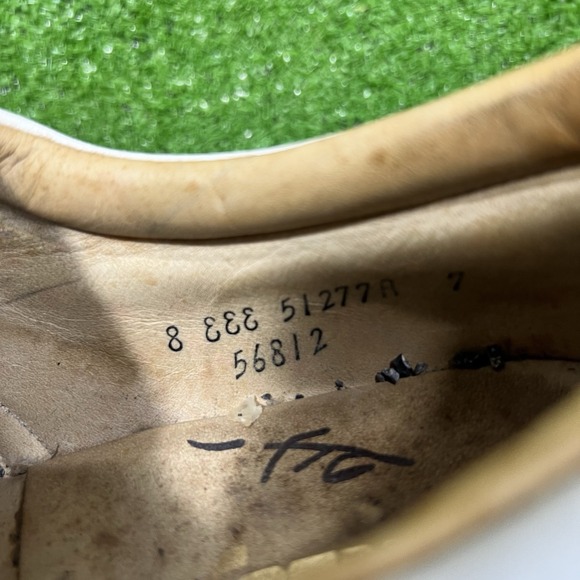 Vtg FootJoy Classics Patent Brogue Wingtip Kiltie Golf‎ Shoes Men 8 White Saddle main image 5